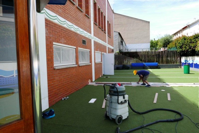 Actividades patio Gimnàs Pantiquet en Mollet, para ponernos en forma con medidas de seguridad